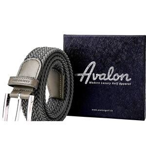 Avalon Men’s Golf Belt:  Olive Green Braided Stretch Belt New in Box!